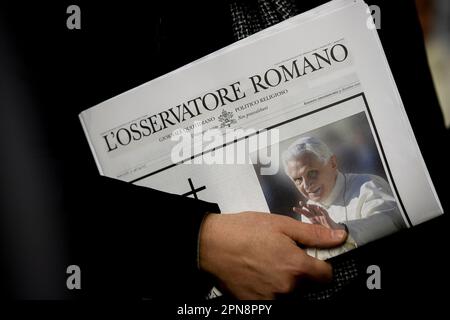 Vatican City, Jan. 05, 2023: Funeral mass of Pope Emeritus Benedict XVI ...