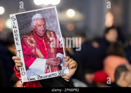 Vatican City, Jan. 05, 2023: Funeral mass of Pope Emeritus Benedict XVI ...