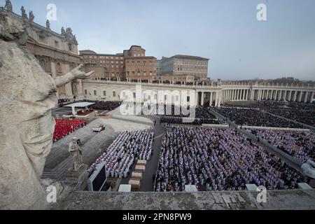 Vatican City, Jan. 05, 2023: Funeral mass of Pope Emeritus Benedict XVI ...