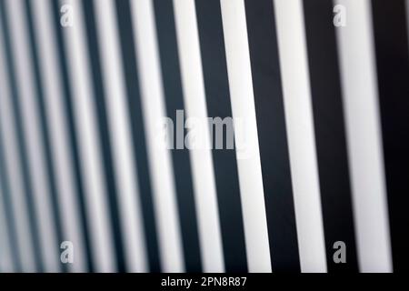 Shadows and abstract lines on wall surface. Cayman Islands. Stock Photo