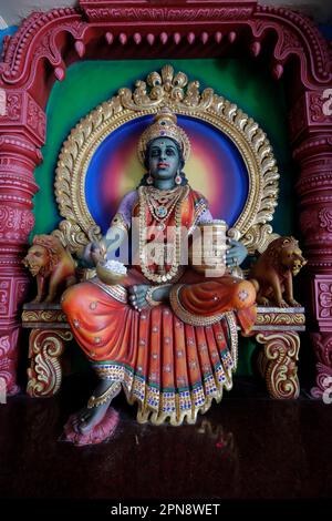 Sri Krishnan hindu temple.  Annapurna is the Hindu Goddess of food and nourishment. Singapore. Stock Photo