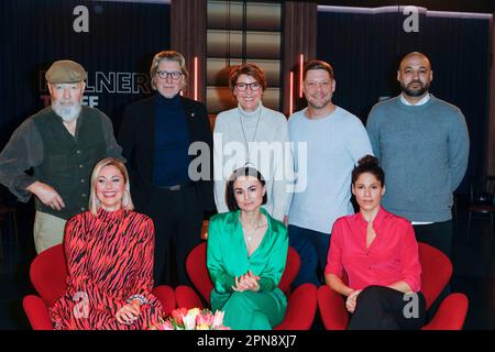 Bill Mockridge, Ruth Moschner, Toni Schumacher, Bettina Böttinger, Mimi Fiedler, Robin Pietsch, Jasmin Gerat, Ahmet Inal bei der Aufzeichnung der WDR- Stock Photo