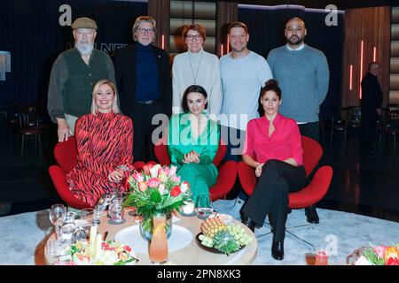 Bill Mockridge, Ruth Moschner, Toni Schumacher, Bettina Böttinger, Mimi Fiedler, Robin Pietsch, Jasmin Gerat, Ahmet Inal bei der Aufzeichnung der WDR- Stock Photo