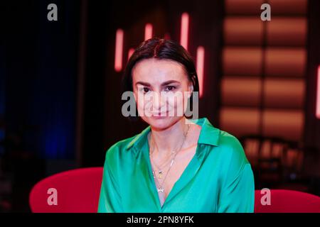 Mimi Fiedler bei der Aufzeichnung der WDR-Talkshow 'Kölner Treff' im WDR Studio BS 2. Köln, 10.02.2023 Stock Photo