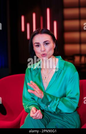 Mimi Fiedler bei der Aufzeichnung der WDR-Talkshow 'Kölner Treff' im WDR Studio BS 2. Köln, 10.02.2023 Stock Photo