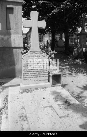 Christian /Bulgarian/ cemetery, Istanbul, Turkey, 1979 Stock Photo