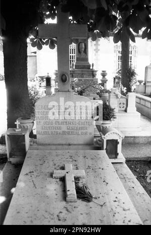 Christian /Bulgarian/ cemetery, Istanbul, Turkey, 1979 Stock Photo