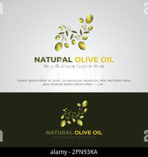Olive Branch N Letter Brand Company Logo Design Template Stock Vector