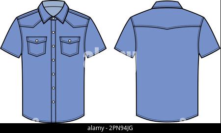Denim Shirt Svg Western Shirt Fashion Stock Vector (Royalty Free)  1780144133 | Shutterstock