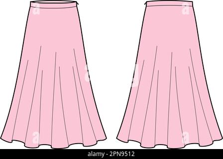 Cartoon store maxi skirt