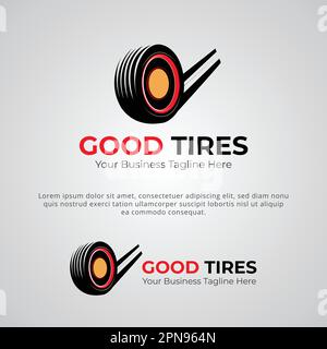 Tires Logo Brand Company Design Template Stock Vector