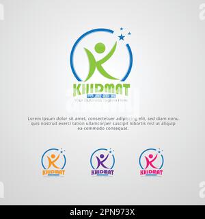 Professional Charity and Foundation Logo Design Stock Vector