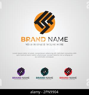 The Smart Trade Company Logo Design Template Stock Vector