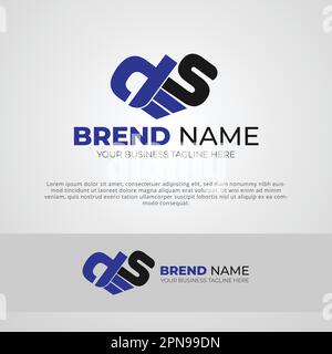 Ds Letter Marketing Company Logo Design Template Stock Vector
