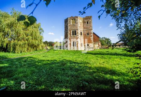 The ruins of the bishops palace at Oxford Kent.ruin Stock Photo