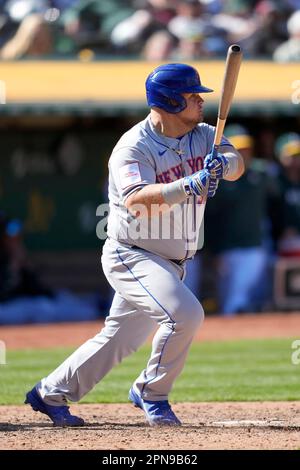 Daniel Vogelbach of the New York Mets gestures after hitting an RBI News  Photo - Getty Images