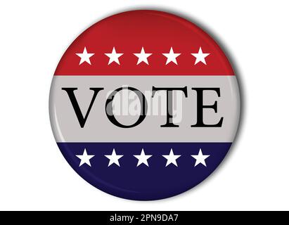 vote badge for election campaign 2024 presidential election. Stock Vector
