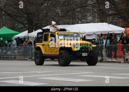 St. Patrick's Day Parade 2023 in St. Louis, Missouri, USA Stock Photo