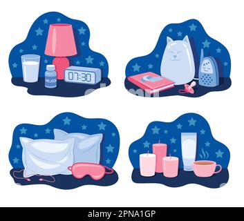Set for sleep Stock Vector