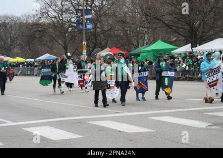 St. Patrick's Day Parade 2023 in St. Louis, Missouri, USA Stock Photo