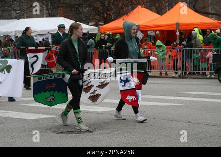 St. Patrick's Day Parade 2023 in St. Louis, Missouri, USA Stock Photo