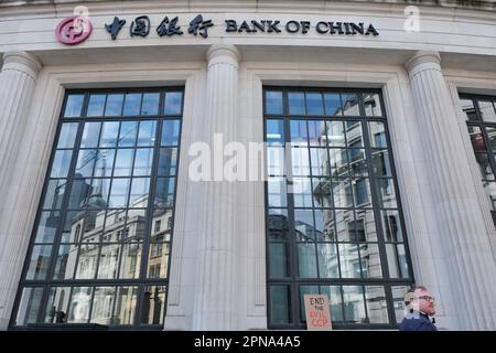 A general view of the Bank of China at 1 Lothbury in the City of London Stock Photo