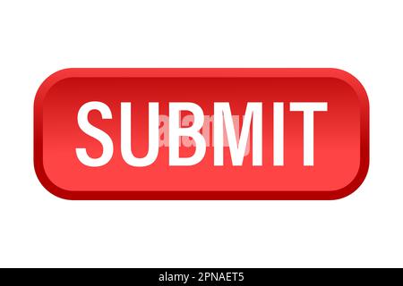 Submit button icon vector for graphic design, logo, website, social media, mobile app, UI illustration Stock Vector