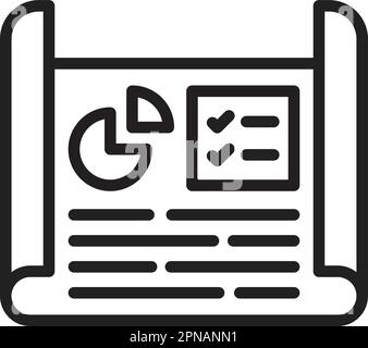 Business Project Sketch icon vector image. Suitable for mobile apps, web apps and print media. Stock Vector
