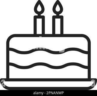 Cake small icon vector image. Suitable for mobile apps, web apps and print media. Stock Vector