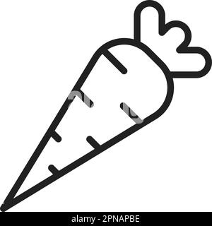 Carrot icon vector image. Suitable for mobile apps, web apps and print media. Stock Vector