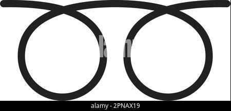 Curly Loop icon vector image. Suitable for mobile apps, web apps and print media. Stock Vector