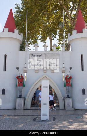 Coimbra, Portugal - Sept 7th 2019: Portugal dos Pequenitos entry, Coimbra. Considered to have been the first theme park in the country Stock Photo