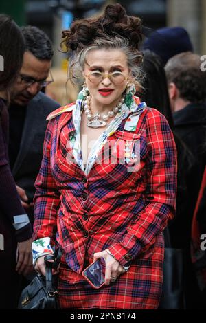 Helena Bonham-Carter, British actress, at the Vivienne Westwood Memorial Service, London, UK Stock Photo