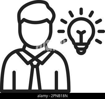 Entrepreneur icon vector image. Suitable for mobile apps, web apps and print media. Stock Vector