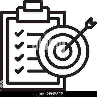 Goal Oriented icon vector image. Suitable for mobile apps, web apps and print media. Stock Vector