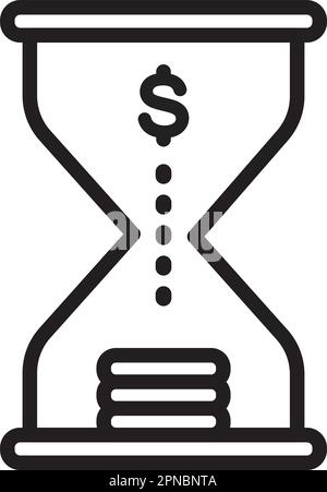Investment Timing icon vector image. Suitable for mobile apps, web apps and print media. Stock Vector