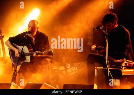 The British musician Fink (Fin Greenall) during the concert 'Solo Acoustic'' at the Monk in Rome, Italy, 17.04.2023, Claudio Enea Sport Reporter Stock Photo