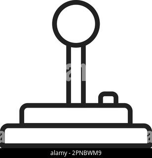 Joystick icon vector image. Suitable for mobile apps, web apps and print media. Stock Vector