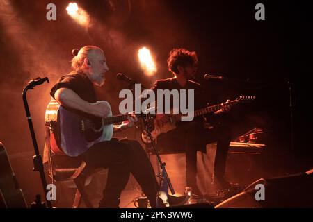 The British musician Fink (Fin Greenall) during the concert 'Solo Acoustic'' at the Monk in Rome, Italy, 17.04.2023, Claudio Enea Sport Reporter Stock Photo