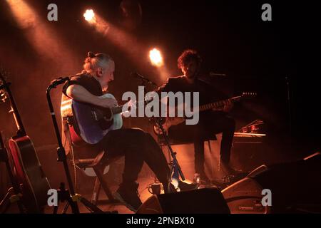 The British musician Fink (Fin Greenall) during the concert 'Solo Acoustic'' at the Monk in Rome, Italy, 17.04.2023, Claudio Enea Sport Reporter Stock Photo