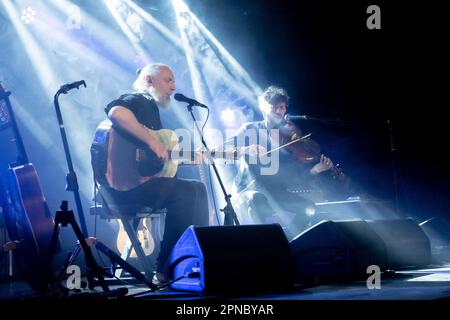 The British musician Fink (Fin Greenall) during the concert 'Solo Acoustic'' at the Monk in Rome, Italy, 17.04.2023, Claudio Enea Sport Reporter Stock Photo