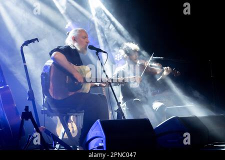 The British musician Fink (Fin Greenall) during the concert 'Solo Acoustic'' at the Monk in Rome, Italy, 17.04.2023, Claudio Enea Sport Reporter Stock Photo