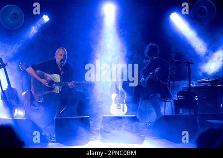 The British musician Fink (Fin Greenall) during the concert 'Solo Acoustic'' at the Monk in Rome, Italy, 17.04.2023, Claudio Enea Sport Reporter Stock Photo