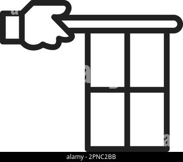 Linesman icon vector image. Suitable for mobile apps, web apps and print media. Stock Vector