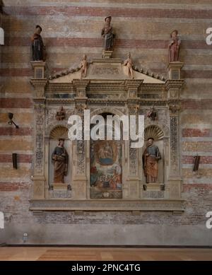 Padua, Italy. April 2023.  internal view of the Church of the Eremitani in the city center Stock Photo