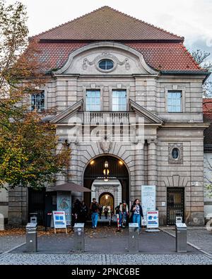 The Rudolf Virchow Hospital,entrance, Augustenburger Platz, Wedding-Mitte,Berlin Original Buildings of the Charité Campus Virchow-Klinikum are listed Stock Photo