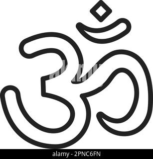 Om icon vector image. Suitable for mobile apps, web apps and print media. Stock Vector