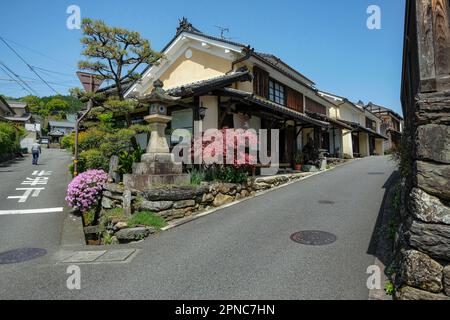 Uchiko, Japan - April 13, 2023: Views of the town of Uchiko in Ehime Prefecture in Japan. Stock Photo