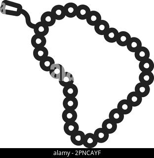 Prayer Beads icon vector image. Suitable for mobile apps, web apps and print media. Stock Vector