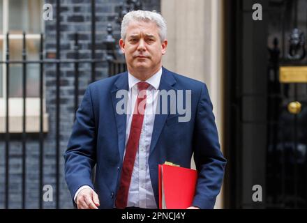 London, UK. 18th Apr, 2023. Stephen Barclay, Health Secretary, at Downing Street. Credit: Karl Black/Alamy Live News Stock Photo